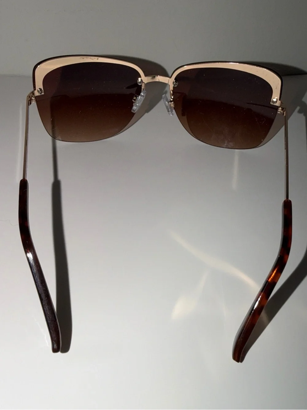 Source Unknown Brown Gradient Oversized Women's Sunglasses
